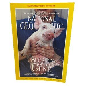National Geographic October 1999 Universe Science Genes Mummies Trinidad Cuba